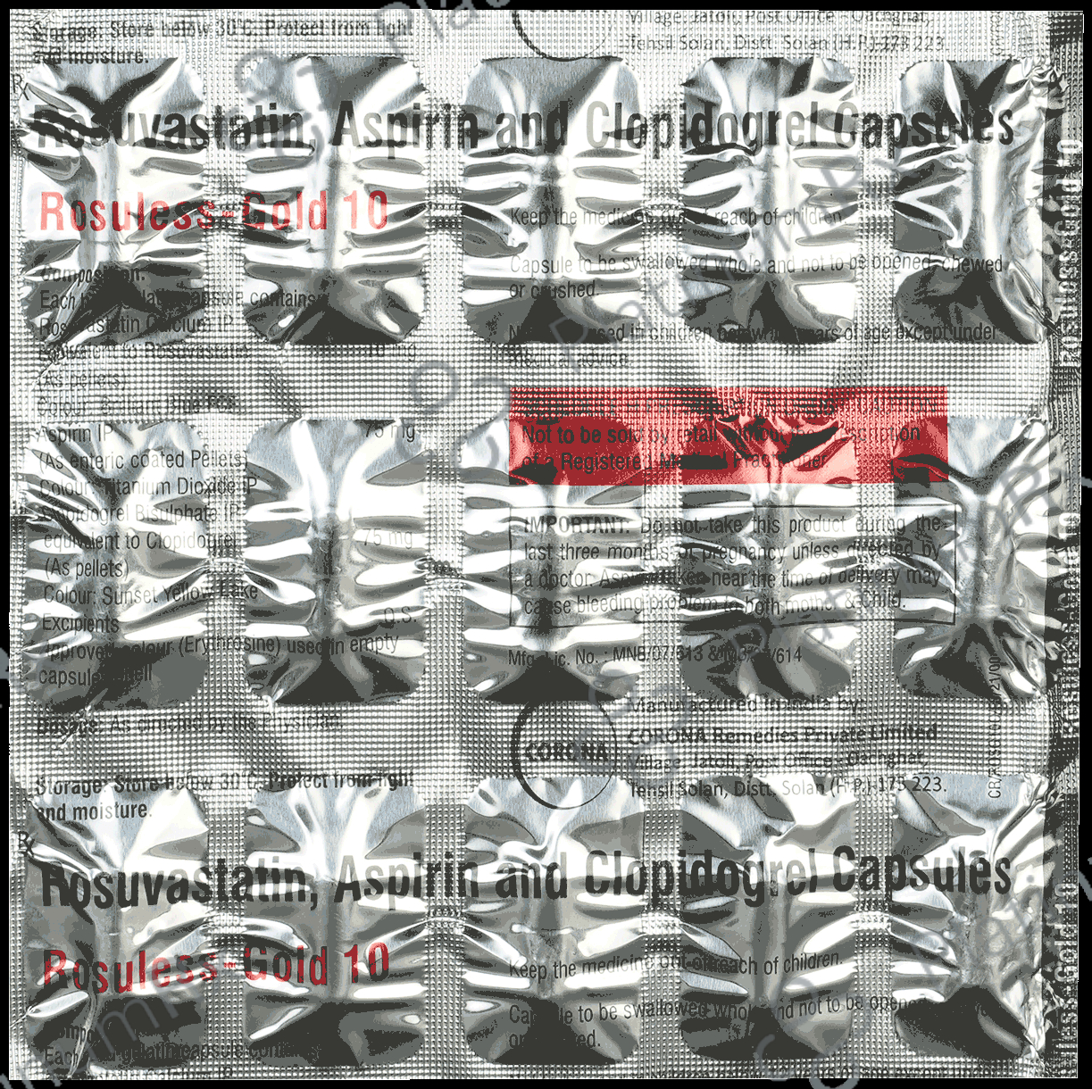 Rosuless Gold 10 Capsule 15s