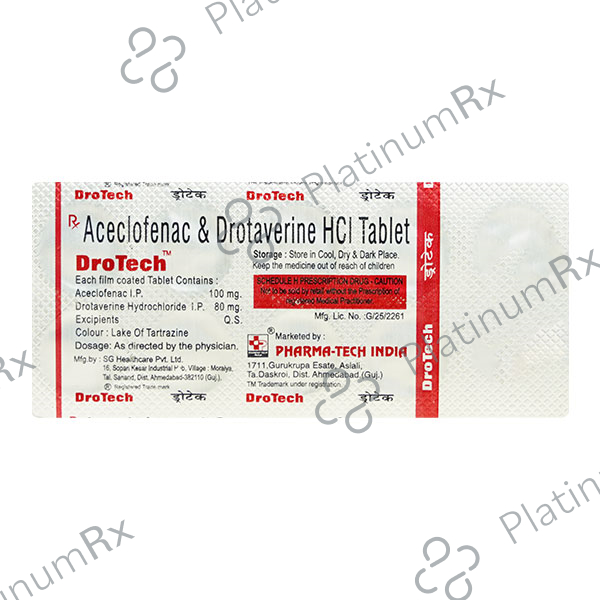 Drotech 80/250mg Tablet 10s