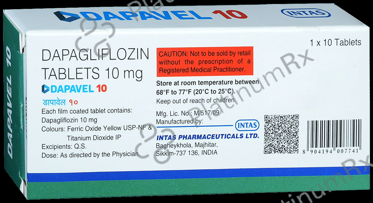 Dapavel 10mg Tablet 10s