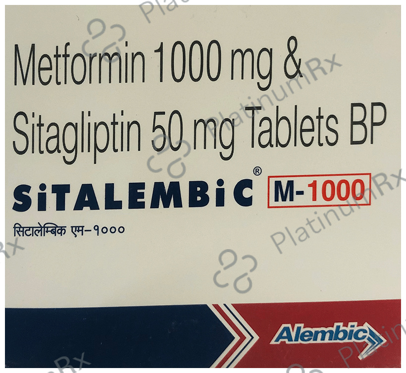 Sitalembic M 50/1000mg Tablet 15s