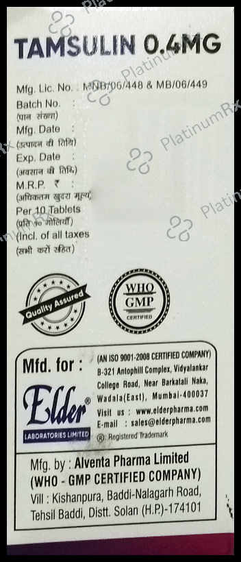 Tamsulin 0.4 Tablet 10s