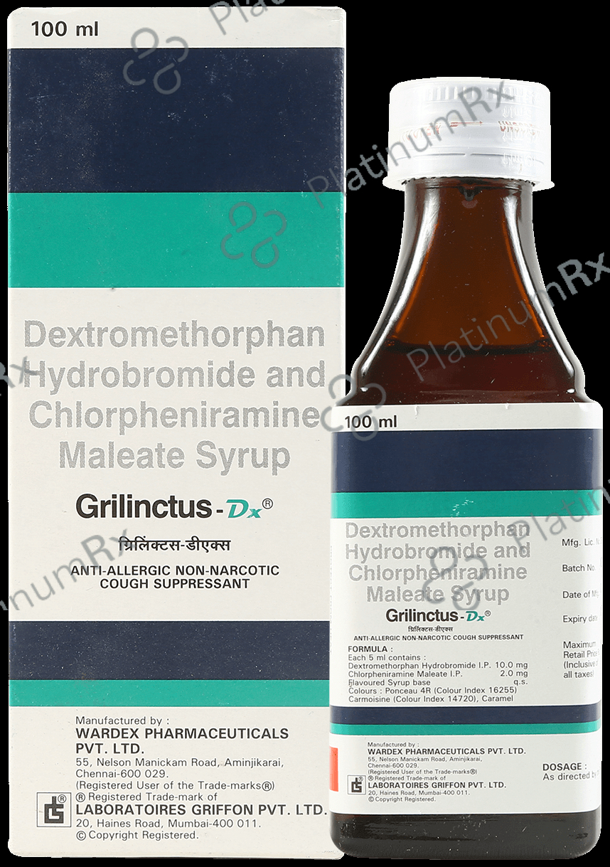 Grilinctus DX 2/10mg Syrup 100ml