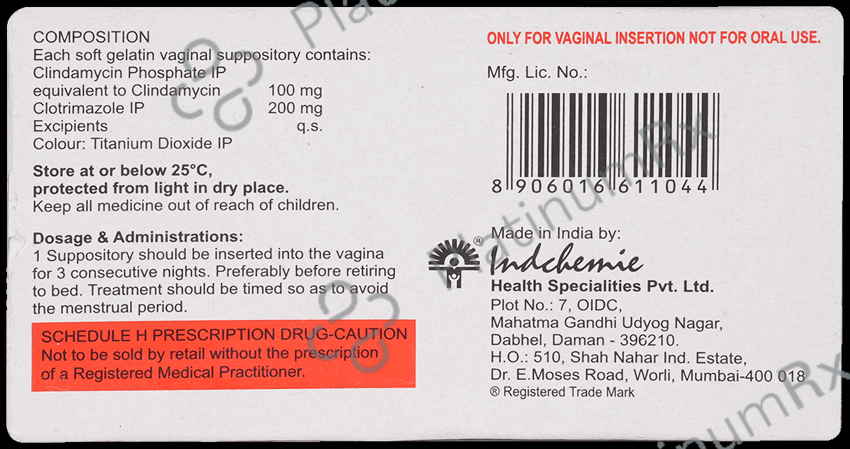 3 Nite Vaginal Suppository