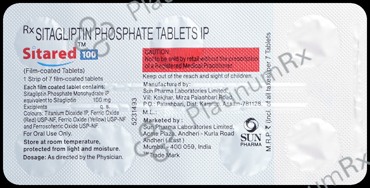 Sitared 100mg Tablet