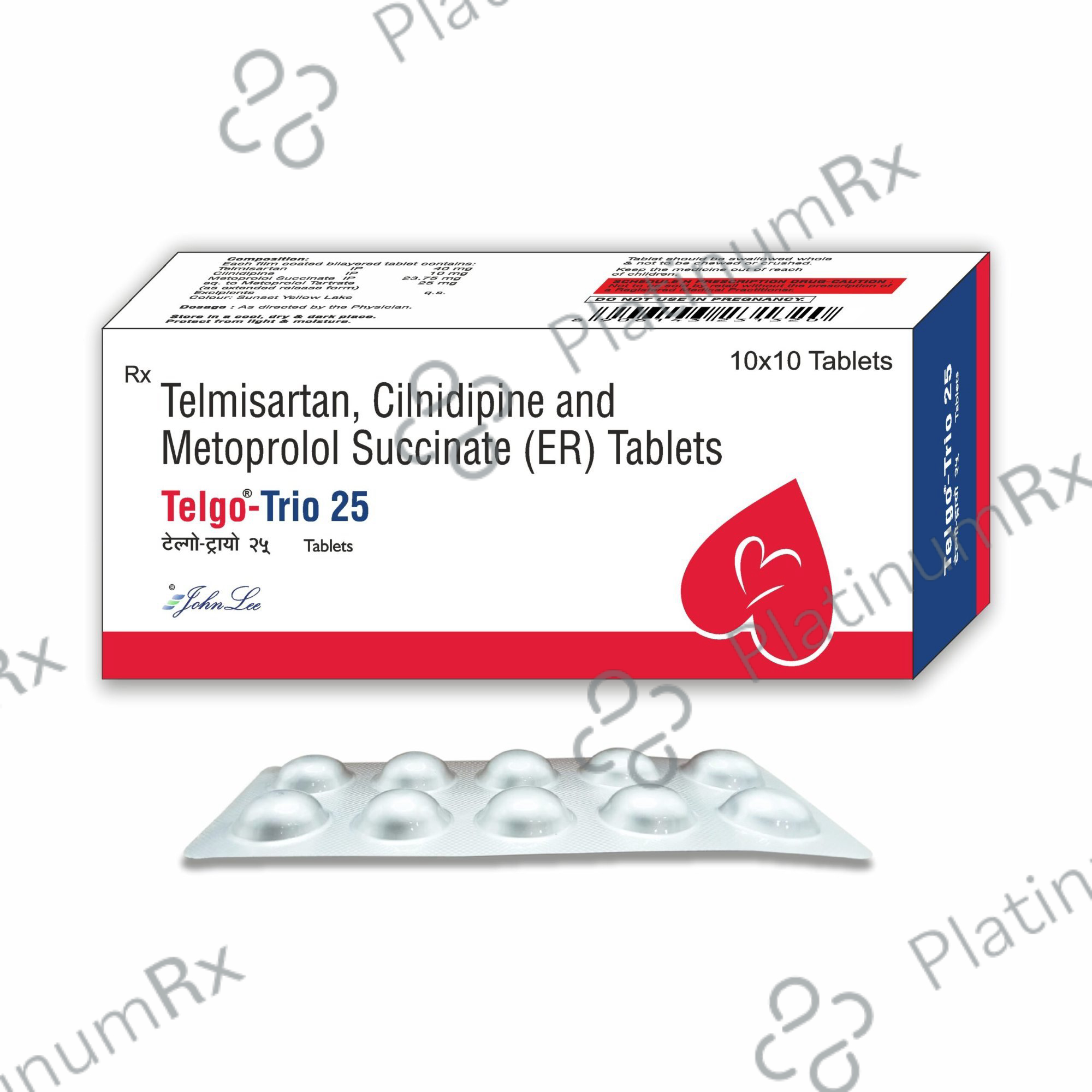 Telgo Trio 25 /10/40mg Tablet 10s