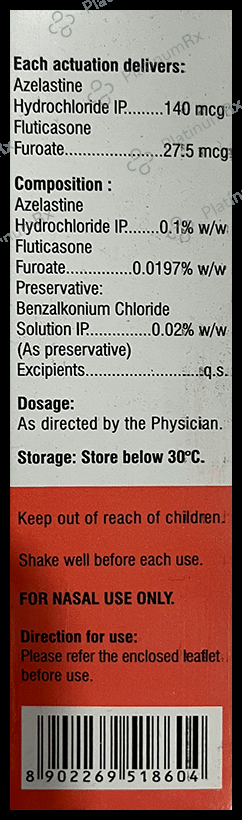 Freeair AZ Nasal Spray 140/27.5mcg 70MDI