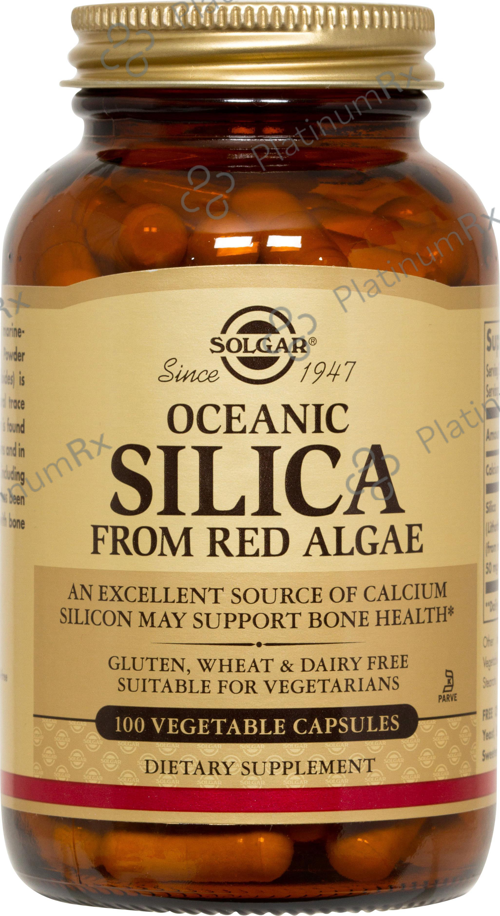 Solgar Oceanic Silica from Red Algae Vegetable Capsule