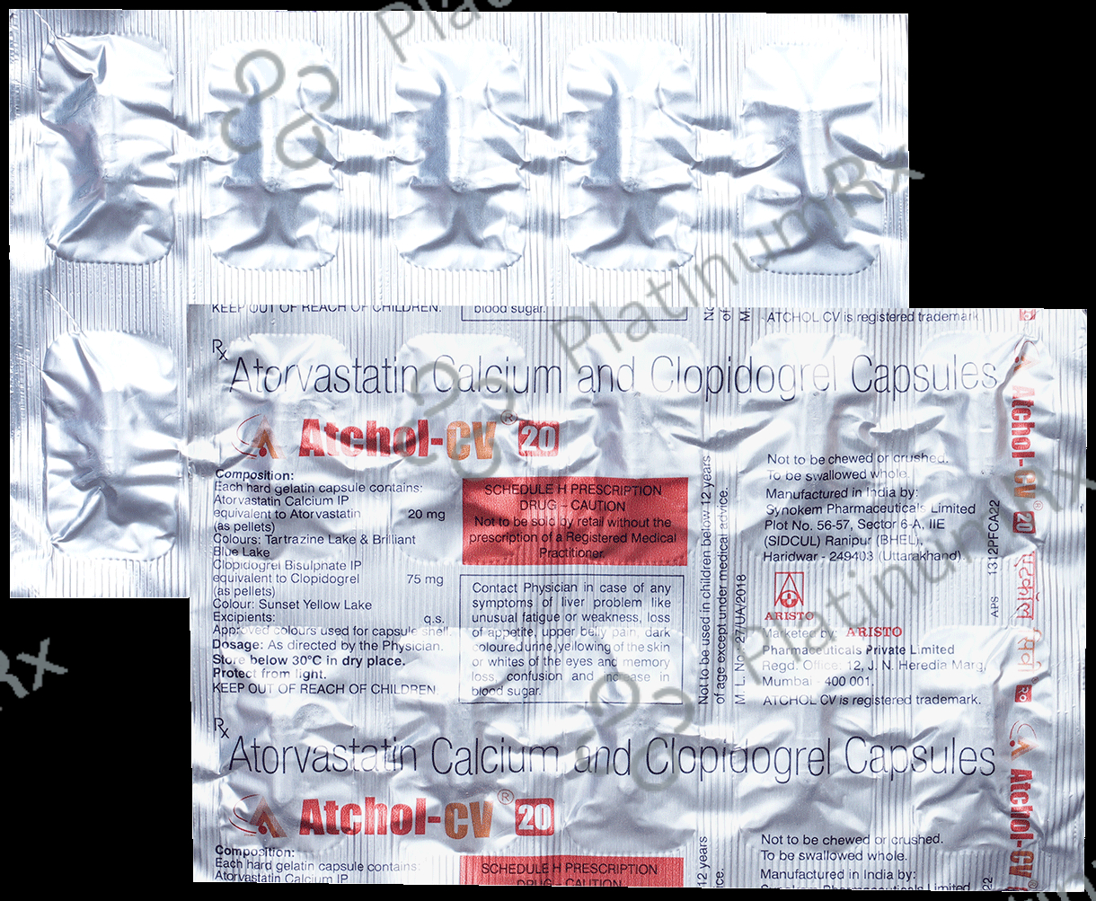 Atchol CV 20mg/75mg Capsule
