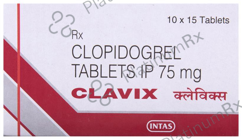 Clavix 75mg Tablet 15s