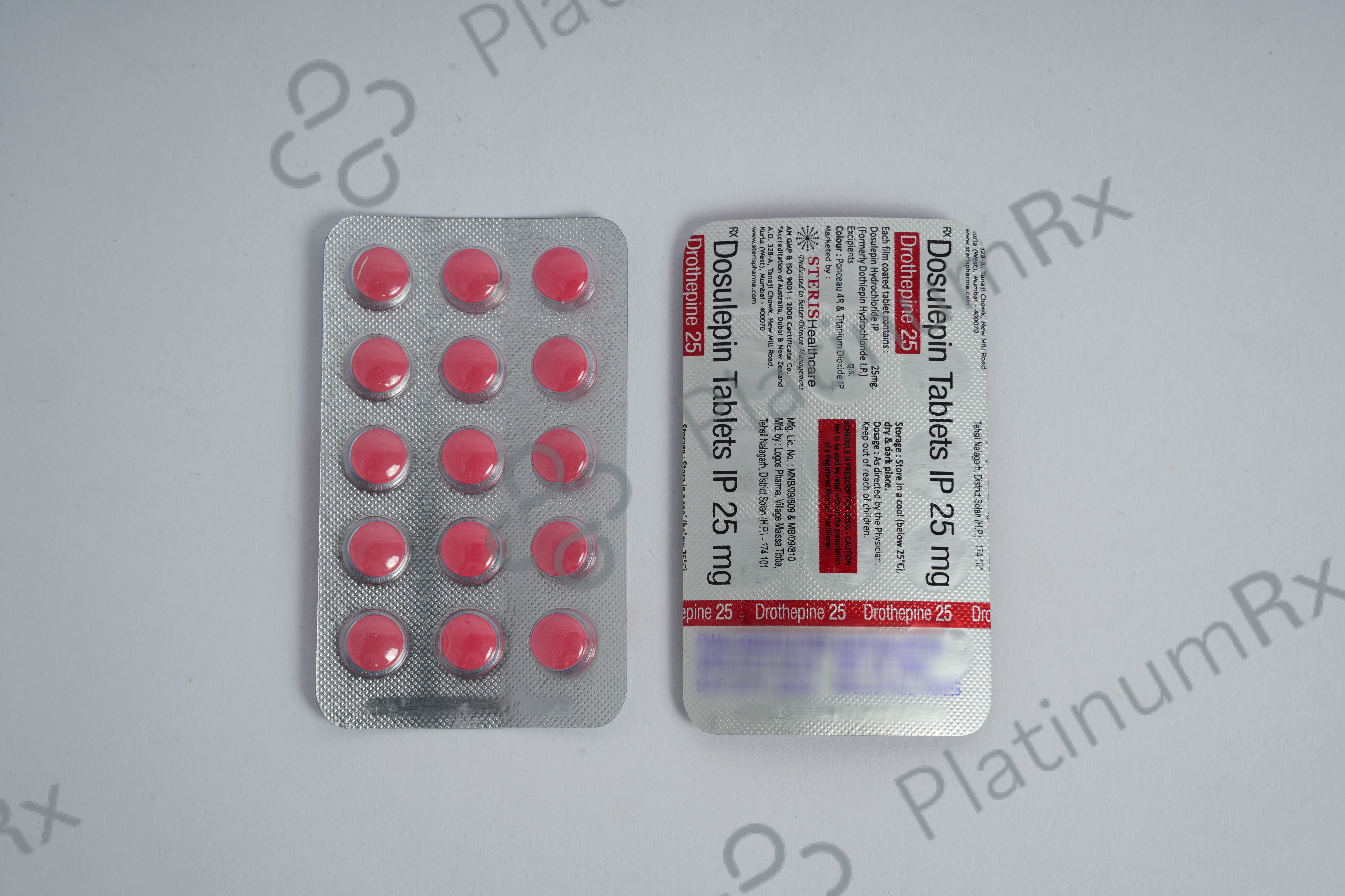Drothepine 25mg Tablet 15s