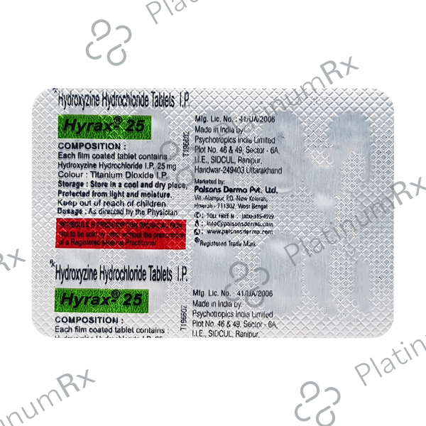 Hyrax 25mg Tablet 10s
