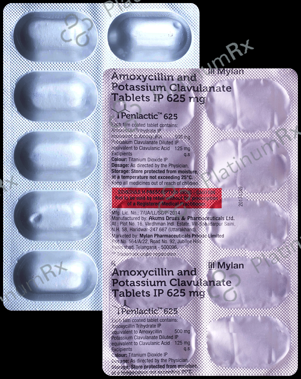 Penlactic 500mg/125mg Tablet