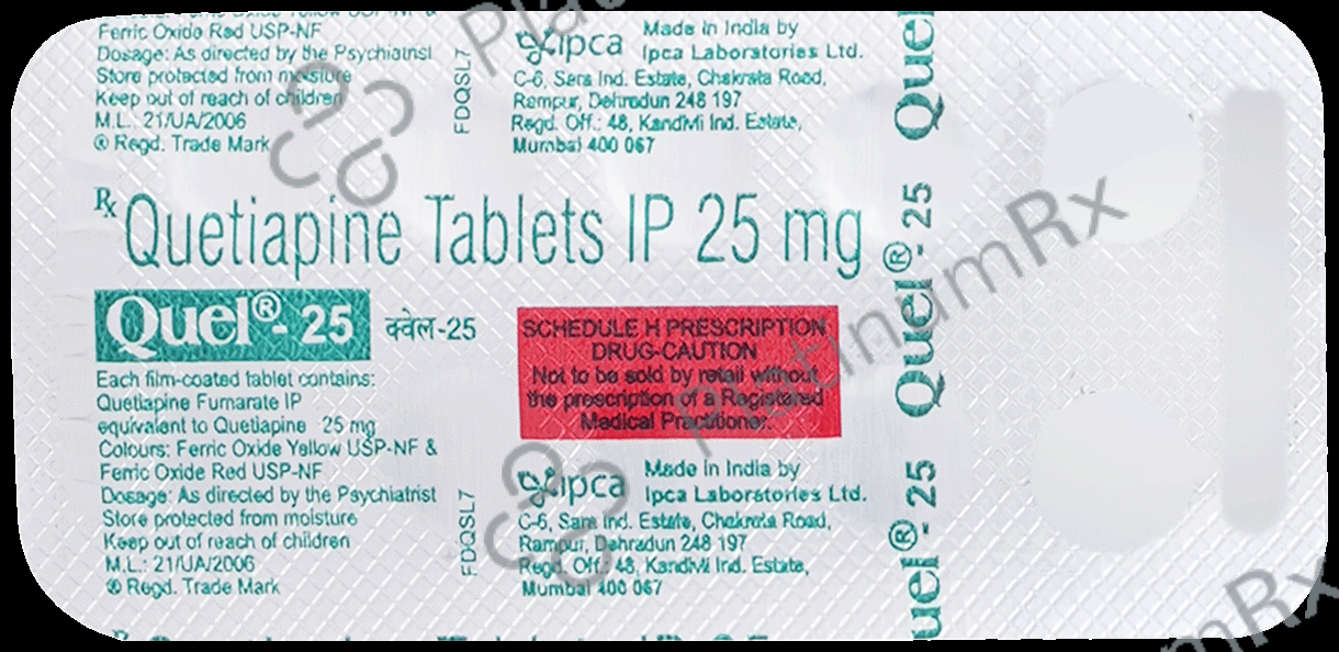 Quel 25mg Tablet 10s