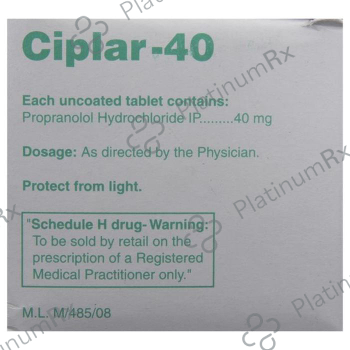 Ciplar 40mg Tablet 15s