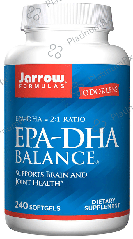 Jarrow Formulas EPA-DHA Balance Softgels - Supports Brain & Joint Health 240 capsules