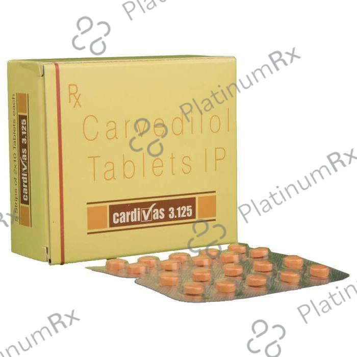 Cardivas 3.125mg Tablet 10s