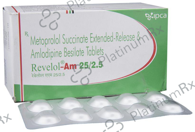 Revelol AM 25/2.5mg Tablet PR 15s