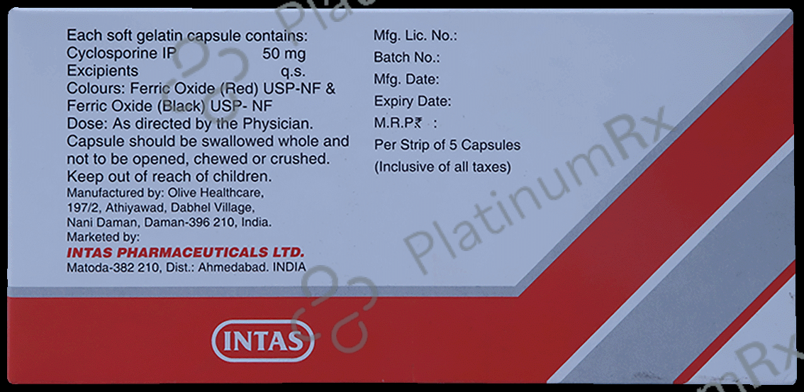 Sprintas 50mg Capsule 5s