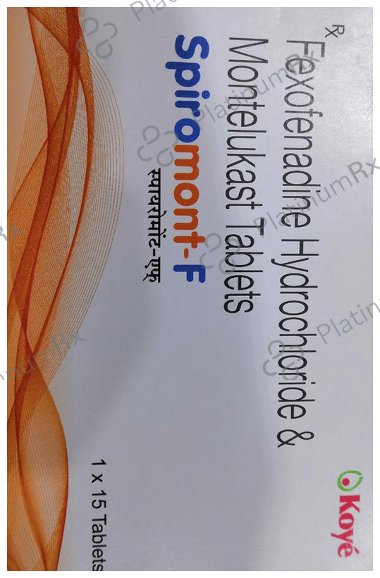 Spiromont F 120/10mg Tablet 15s
