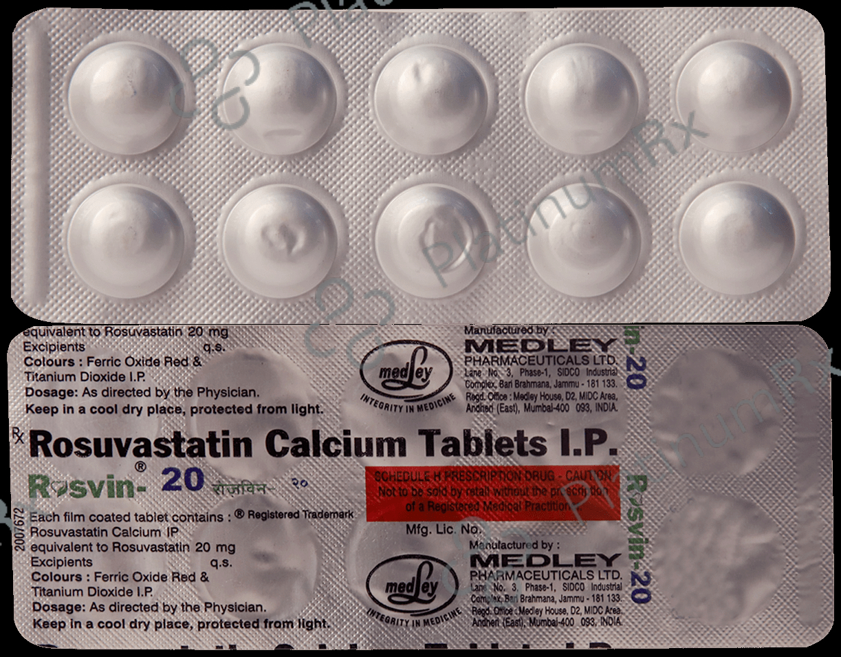 Rosvin 20mg Tablet 10s