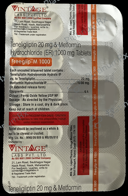 Freeglip-M 1000 Tablet ER