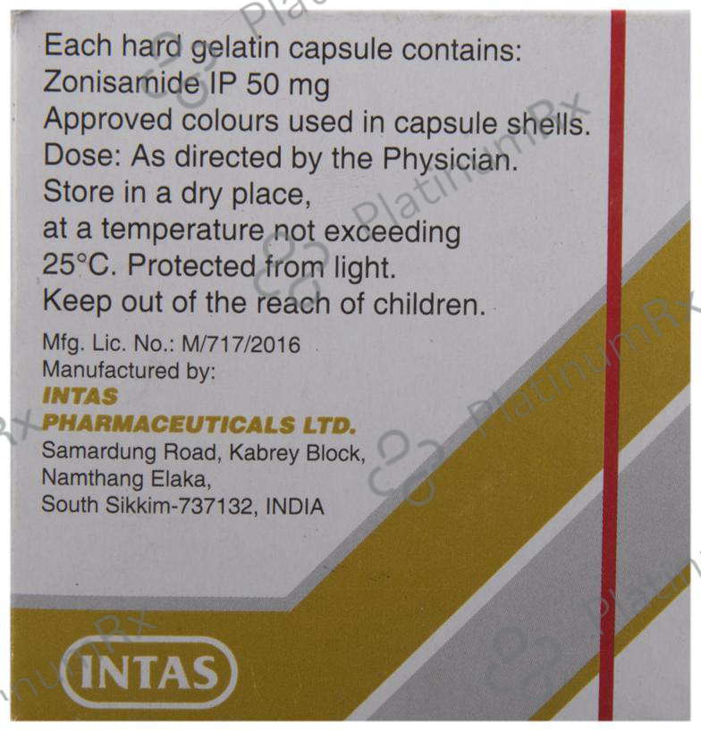 Zonimid 50mg Capsule 10s