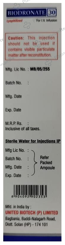 Biodronate 30mg Injection