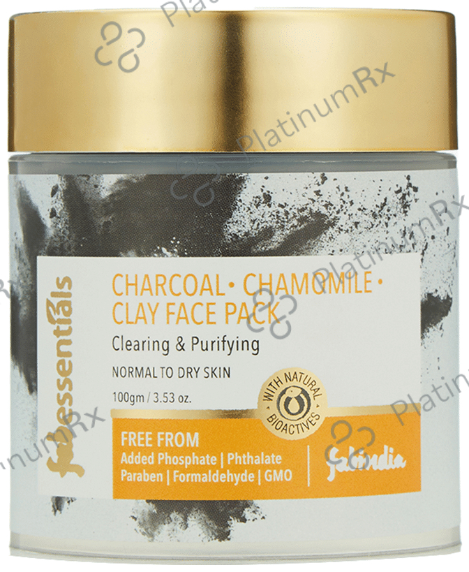 Fabessentials Charcoal, Chamomile & Clay Face Pack