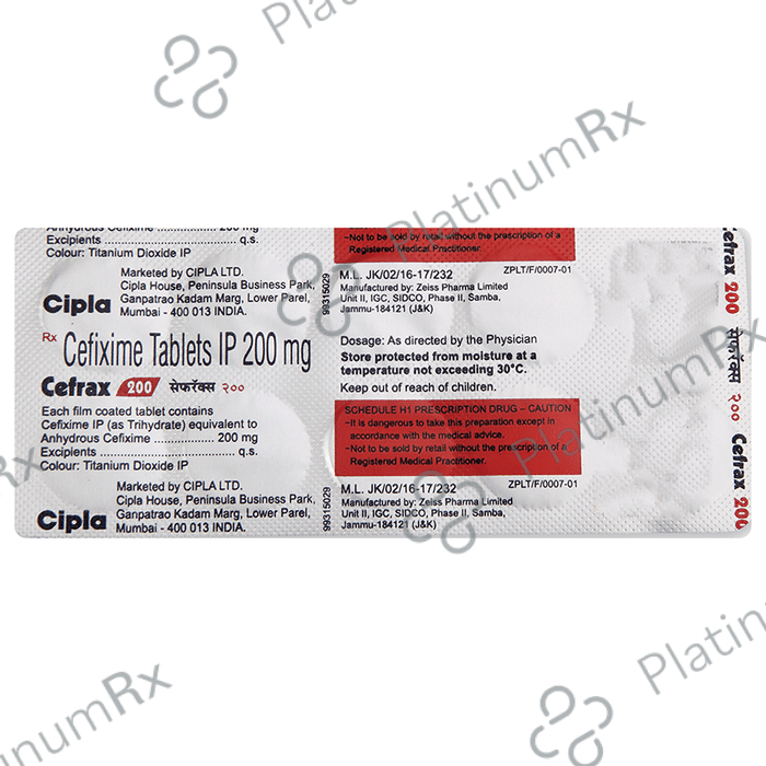 Cefrax 200 Tablet