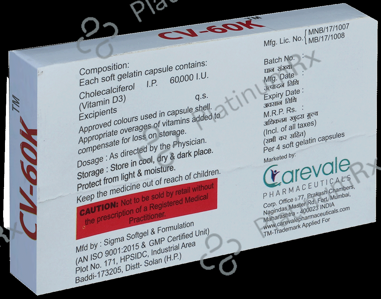 CV 60K Softgel Capsule