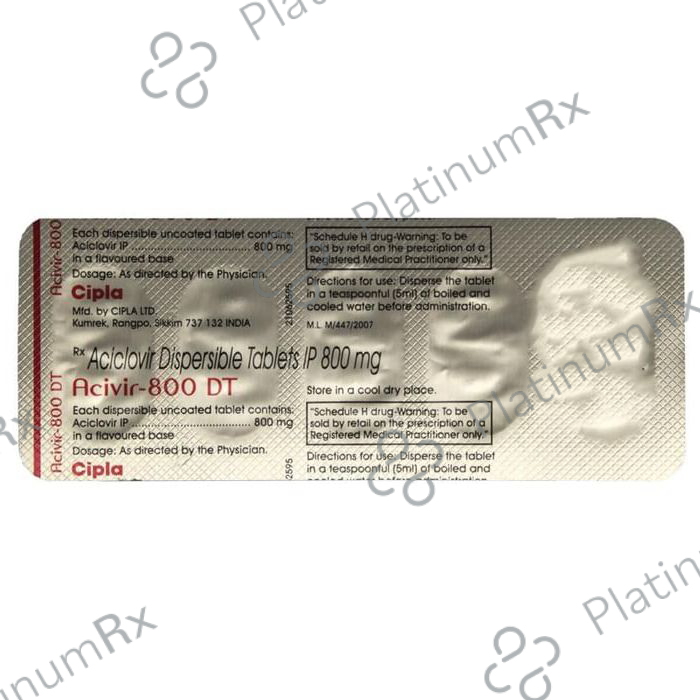 Acivir 800 DT Tablet