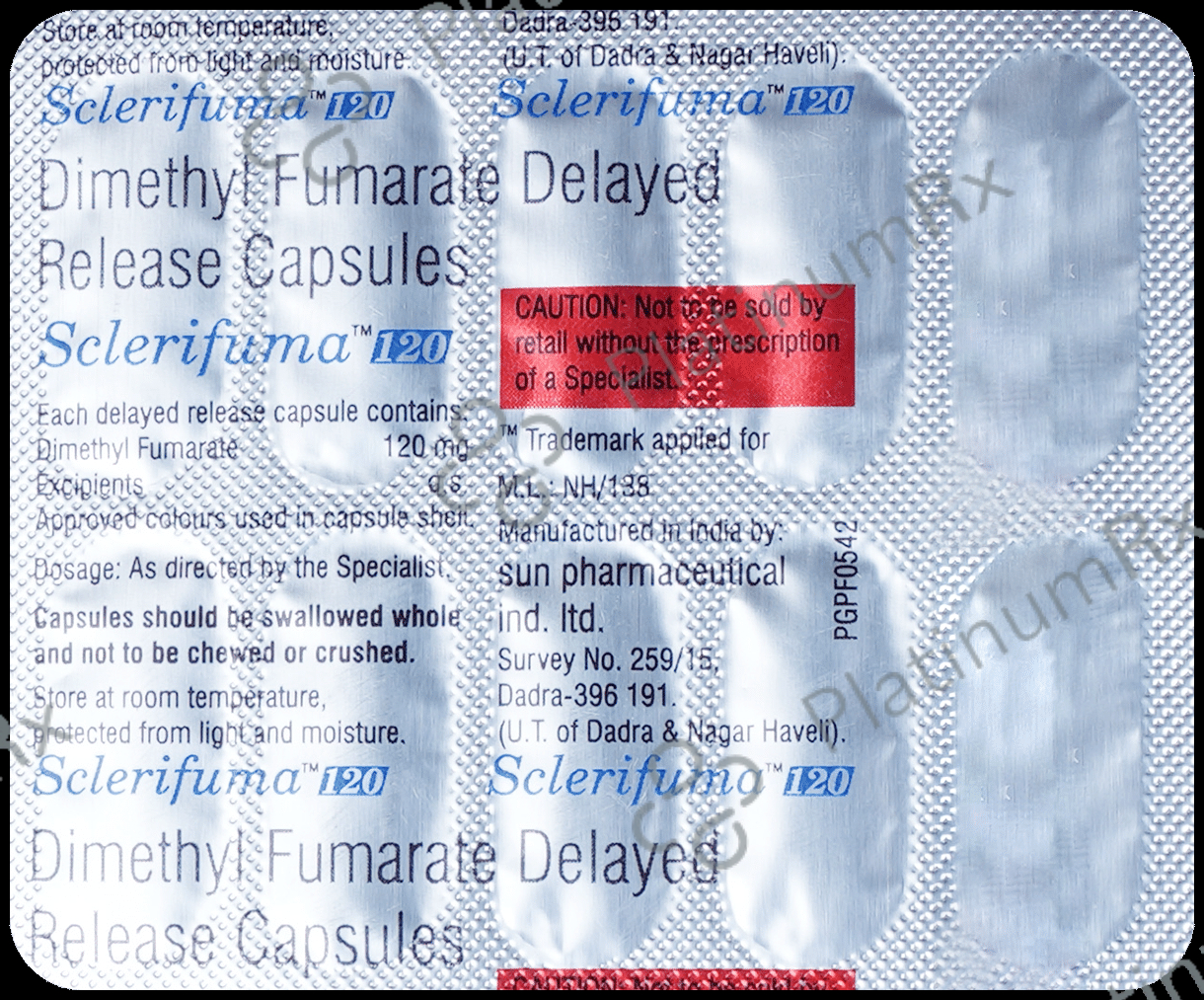 Sclerifuma 120mg Capsule DR 10s