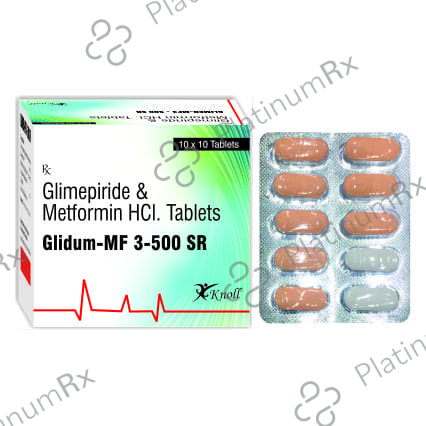 Glidum MF 3/500mg Tablet SR 10s