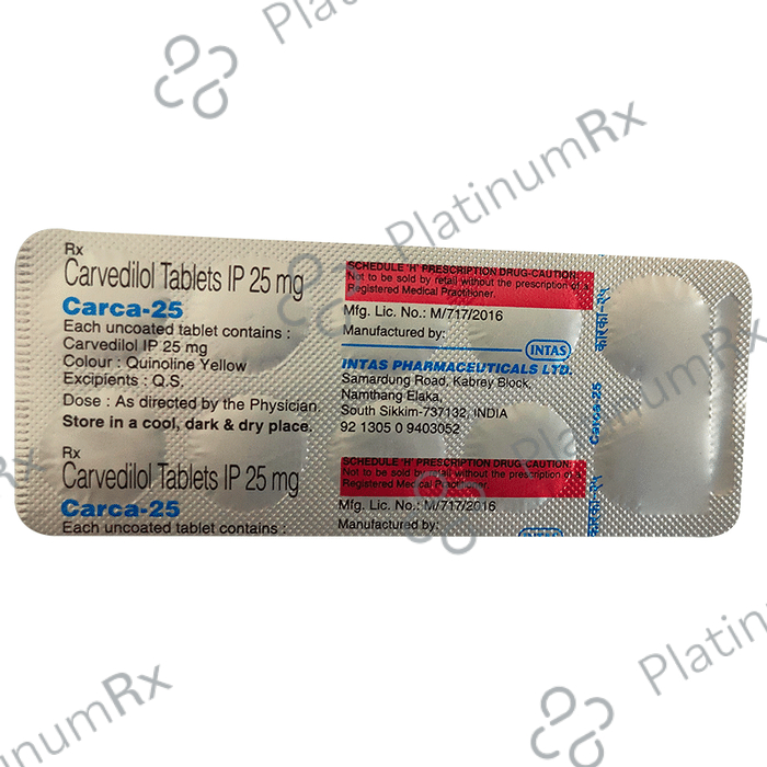 Carca 25mg Tablet 10s