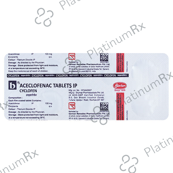 Cyclofen 20 mg/250 mg Tablet