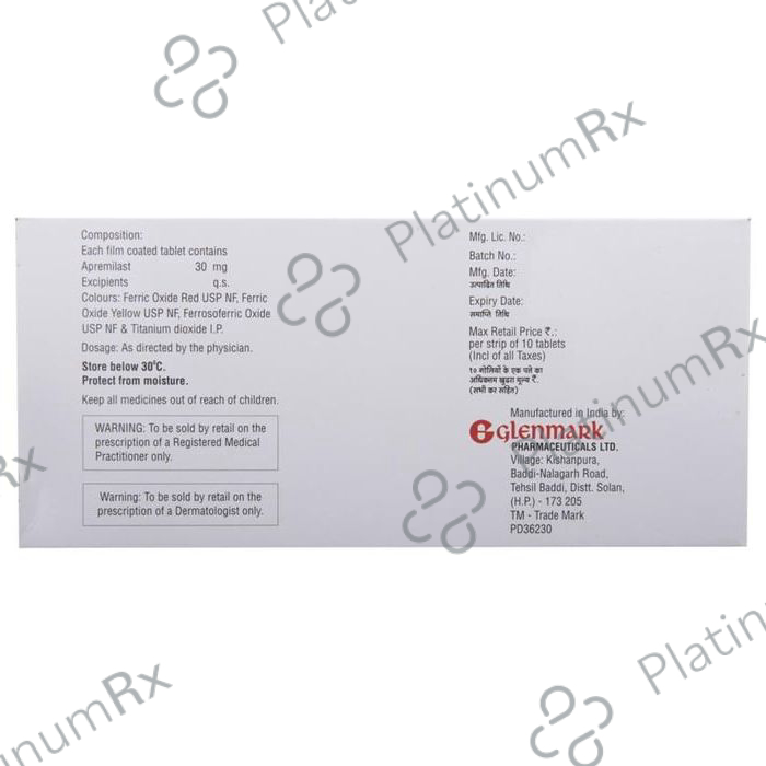 Aprezo 30mg Tablet 10s (Glenmark)