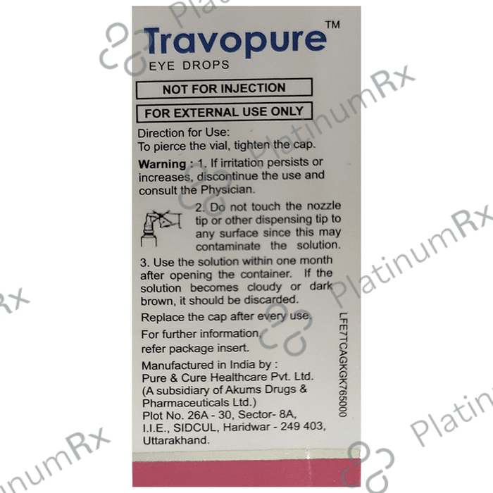 Travopure 0.004% Eye Drop 3ml