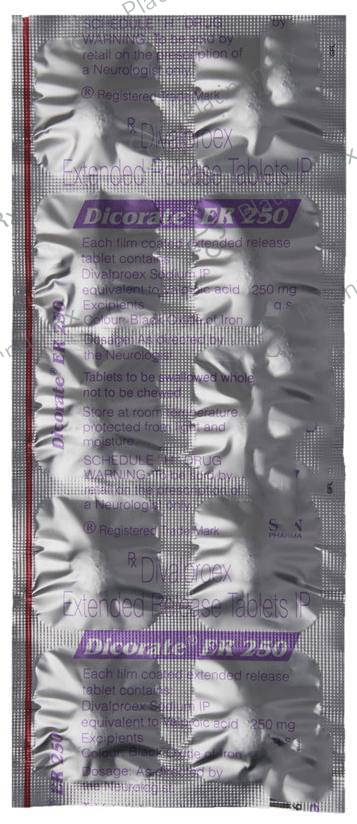 Dicorate ER 250mg Tablet 10s