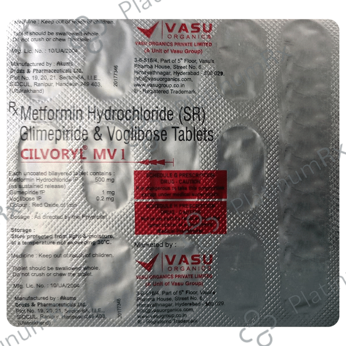 Cilvoryl MV 1/500/0.2mg Tablet SR 15s