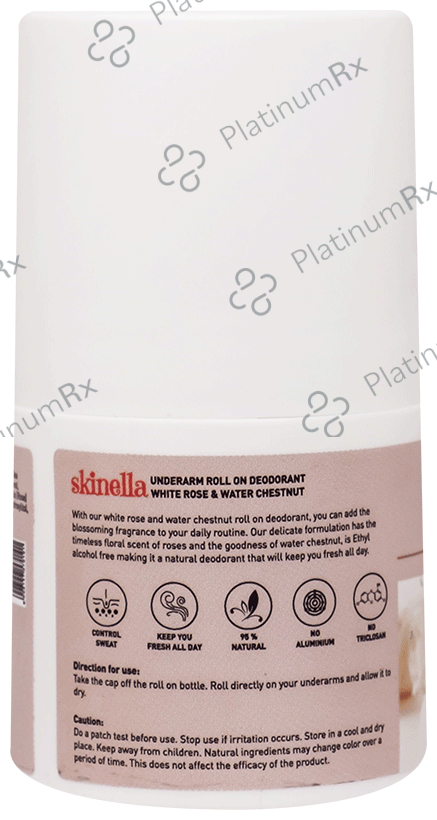 Skinella Underarm Roll On Deodorant White Rose & Water Chestnut