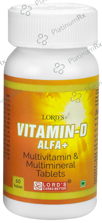 Lord's Vitamin-D Alfa+ - With Multivitamin & Multimineral - Tablet 60 tablets
