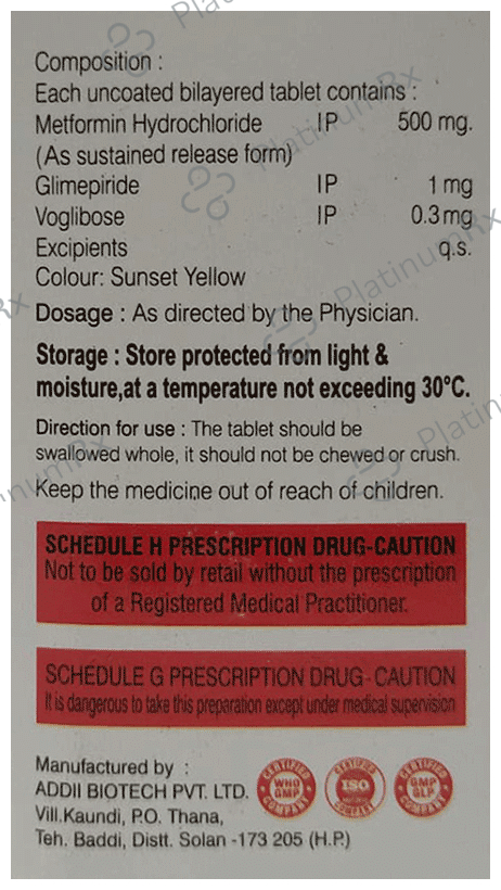 Gvos M 0.2mg/500mg/1mg Tablet