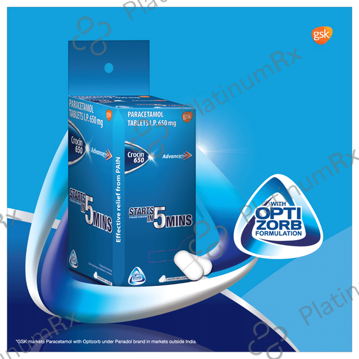 Crocin Advance 500mg Tablet 20s
