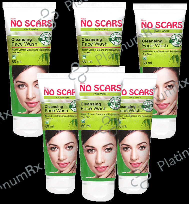 NO Scars Cleansing Face Wash with Eminence of Neem Extract 6 Tubes