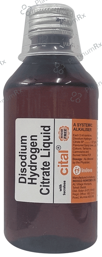 Cital Oral 1.14mg Sugar Free Liquid 200ml