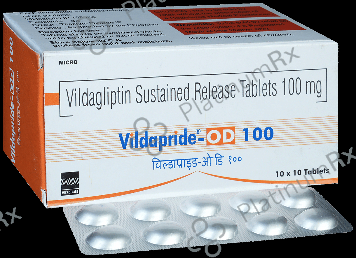Vildapride OD 100mg Tablet