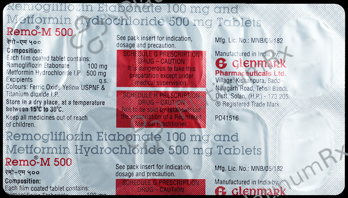 Remo M 500/100mg Tablet 10s