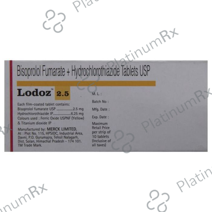 Lodoz 2.5/6.25mg Tablet 10s