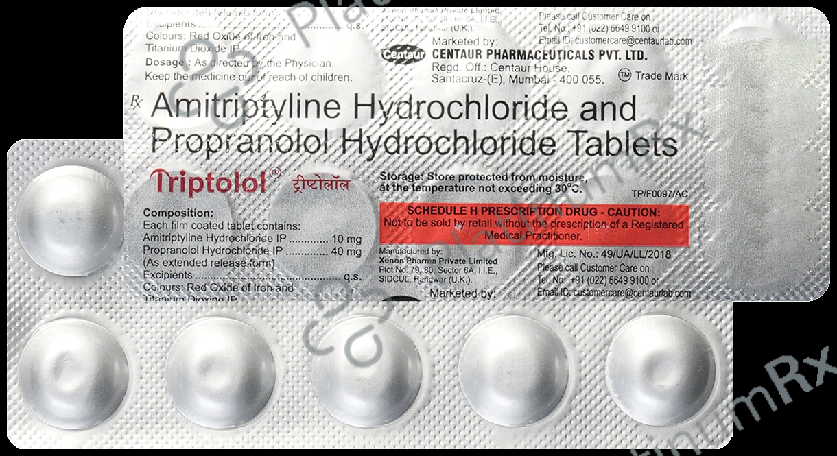 Triptolol 10/40mg Tablet 10s