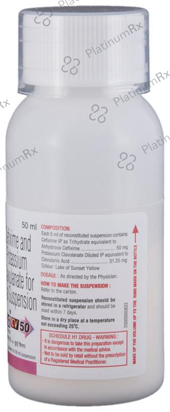 Zifi CV 50 Dry Syrup 50 Powder for Oral Suspension